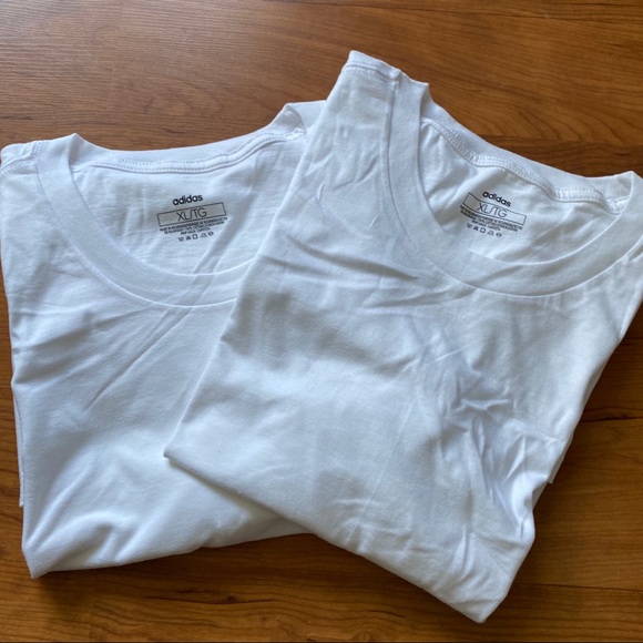 Men’s 2 white shirt Adidas